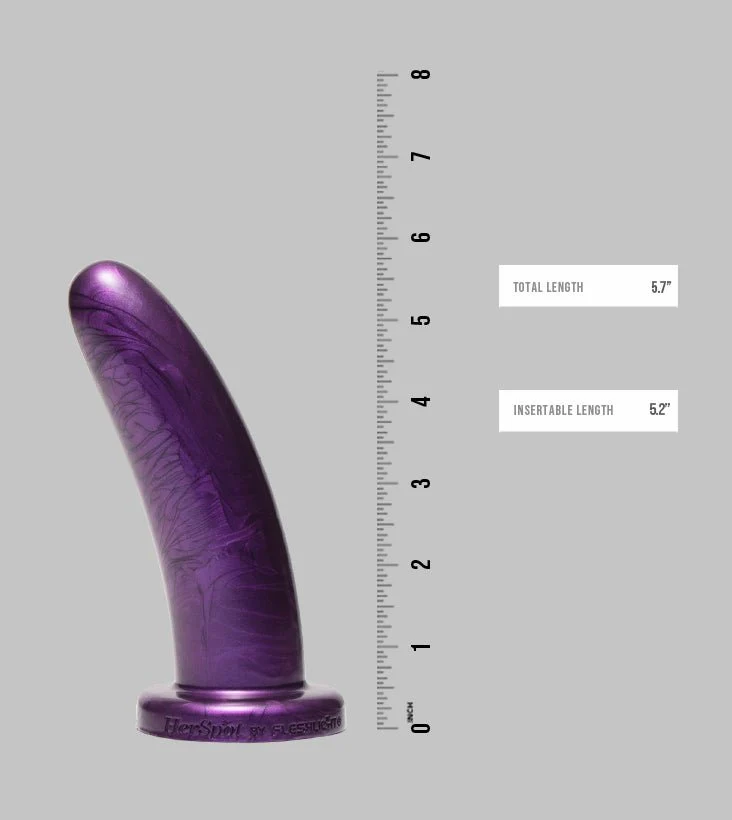 Plum Orchid Dildo, Medium - Image 4